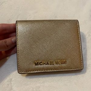 Michael Kors Gold Wallet